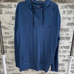 Nautica Men's Blue Lightweight Hoodie Size Medium